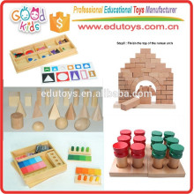 Material Sensorial Montessori Brinquedos educativos para crianças pré-escolares de crianças
